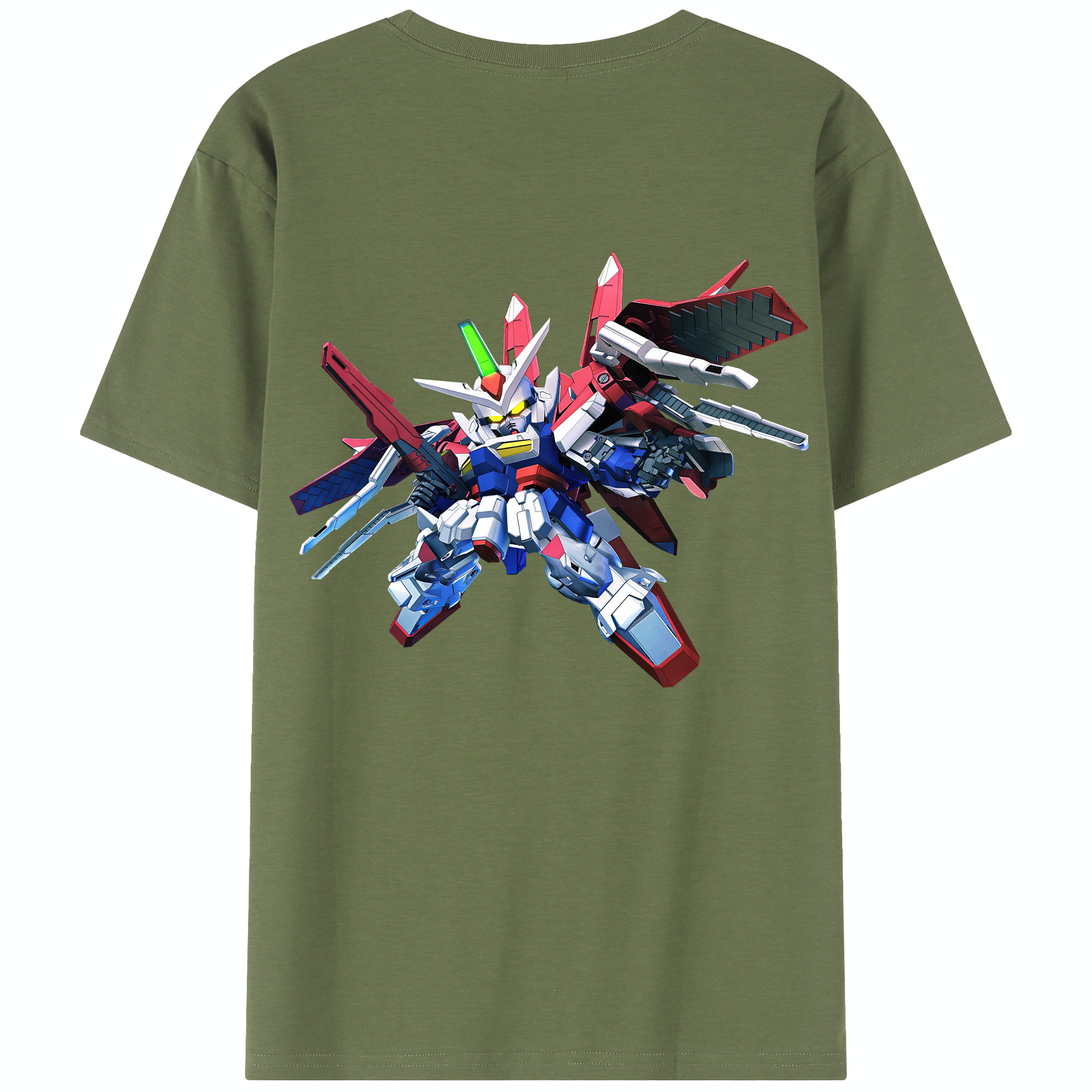 （画像用） 機動戦士ガンダム Mobile Suit Gundam 綿100％半袖Tシャツ（背面プリント）